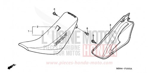 SEAT/R. SIDE COVER XR650R1 de 2001